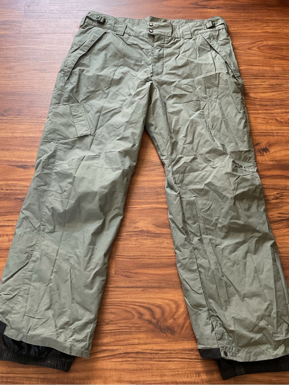 Columbia Titanium Omni-Tech Ski Pants XL Olive Green Waterproof Snowboard